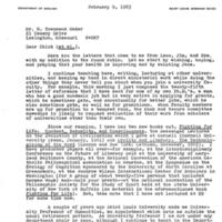 Walter Ong Letter to H. Townsend Hader (Page 1 of 2)